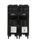 QPH Type 50 Amp Double Pole 240V Circuit Breaker With 22kA Interrupting Rating For Easy Plug In In Siemens Enclosures front view.