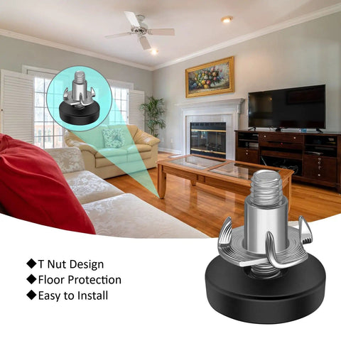 16 Pack Adjustable Furniture Leveling Feet With One Quarter Inch Threads And Anti Slip Bases For Tables Desks Chairs Cabinets Dressers Outdoor Patio Furniture No Wobble Levelers Height Extenders Screw On