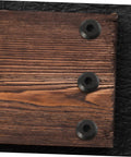 5 Sets M6 Chicago Screws Stainless Steel Barrel Nuts Hex Socket Binding Posts mounted on wood and leather background.