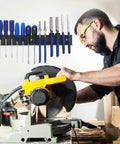 Rock Solid Screwdriver Organizer Wall Mount Rack For Garage And Workshop, All Metal Powder Coated Steel Tool Holder with tools
