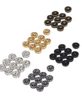 Lightweight 5mm Snap Button Fasteners 100 Piece Set For Garments And Fabrics Five Color Assortment Ideal For Skirts Dresses