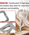 5 Pack 6 Inch Locking C Clamps With Swivel Pads Built Tough Heavy Duty C Type Locking Pliers for Woodworking and Welding