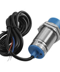 M30 Capacitive Proximity Sensor Switch Non Shield Type LJC30A3 H Z BY with cable, silver body, blue cap