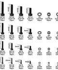 All In One 1680 Pcs Metric Hex Bolts And Nuts Set M2 To M5 With Washers And Black Finish, Hex Socket Cap Screws layout