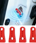 Heavy Duty Silicone Car Door Slam Stoppers And Quiet Close Pads mounted on vehicle door latch, designed for trucks and SUVs.