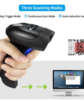 Handheld USB Barcode Scanner With Adjustable Stand For Store Supermarket And Warehouse Wired 1D 2D QR Image Reader Reads Paper Or Screen