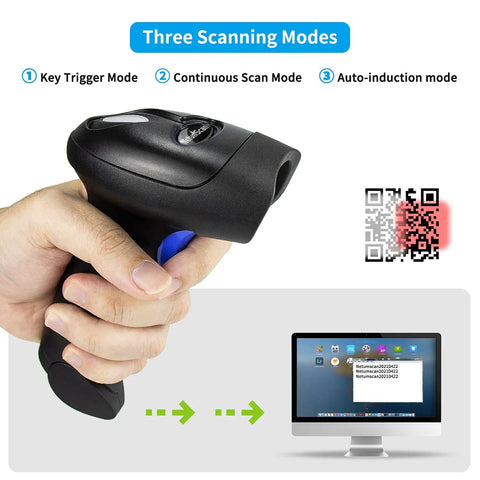 Handheld USB Barcode Scanner With Adjustable Stand For Store Supermarket And Warehouse Wired 1D 2D QR Image Reader Reads Paper Or Screen