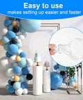 Awesome 10Pc Balloon Arch Clips With 100pcs Clear Party Balloons Heavy Duty Transparent Spring Clamps Durable Tying Ties Stand Strip Kit For Birthday Wedding Decoration Crafts DIY Bash Setup, clear clip close-up