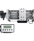 Manual Linear Stage Actuator MBX80 With Dual Rail Linear Slide Table 400mm Travel 1605 Ballscrew With Locking Black Digital Scale CNC XYZ Axis