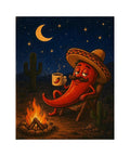 Colorful painting from Desert Camp Pepper Paint By Numbers Kit For Adults Easy Beginner Friendly With Frameless Textured Canvas and Acrylics