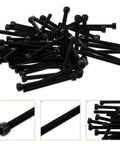 M5x50mm Hex Socket Head Screws Fully Threaded Steel Bolts With Black Oxide Finish for industrial and furniture mounting