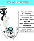 18 Inch Floor Scrubber Buffer Industrial Polisher For Commercial Use With 175 RPM 110V Heavy Duty Workhorse, 39 Ft Cord