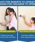 3 Pack Kidproof Toddler Door Lever Lock For Easy One Hand Operation For Parents And Caregivers Durable ABS With 3M Adhesive Backing No Tools Needed Quick Install Keeps Little Ones From Opening Doors