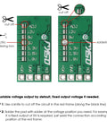 Illustration of Ten Piece Dope DC-DC Buck Regulator Module Set with adjustment instructions for Arduino and Raspberry Pi projects