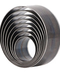 Leather Circle Cutter Set For Diy Projects 8 Piece Hollow Punch Kit 25mm To 60mm Alloy Steel