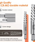 Grab The Ultimate 18-Piece Bolt Extractor Kit With Left Hand Drill Bits To Fix Stuck Stripped Screws Super Easy And Save Your Backtime No More Broken Tools Allowed, 35 Cr-Mo extractor bits