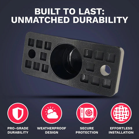 Heavy Duty Natural Rubber Anti Vibration Mounts For Ductless Mini Split Condensing Unit With All Stainless Steel Hardware, showing textured surface.