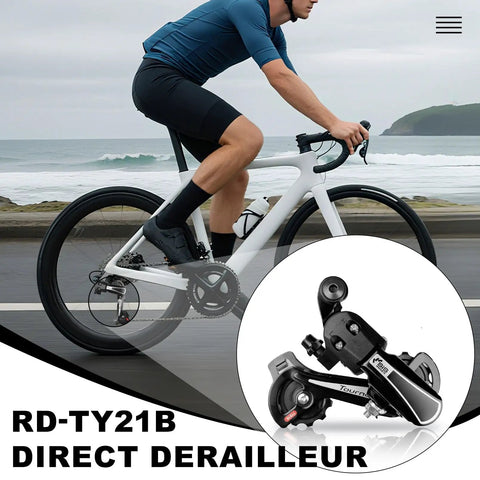 7 Speed Direct Mount Rear Derailleur For Mountain Tricycle Commuter And Cruiser Bikes, Built Beefy Aluminum, Crisp Shifts