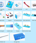 Hands On Electrical Experiment Kit For Kids With Energized Coils And Light Bulb Demonstration, A Fun STEM Discovery Toy For Classrooms, Camps, And Home Learning, parts set