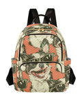Quilted Womens Backpack Purse With Zipper Closure And Leather Handle Dope Everyday Carry Bag For Work Travel College And Social Life Adjustable Shoulder Strap Multiple Pockets Stylish Pattern Bag with dog print