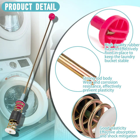 Direct Replacement Washer Suspension Rods Kit For Samsung Front Load Washers showing rod structure and features.