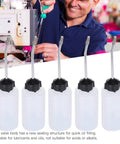 10pcs 120ml Sewing Machine Oiler Oil Dispenser With Long Angled Spout Extended Spout Bottle For Machine Shop Maintenance Industry Pro Grade Lubrication Tool For Smooth Oil Flow And Clog Free Oiling, plastic bottles