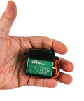 Hand holding High Torque 360 Degree Continuous Rotation Metal Gear RC Servo for Robots Gimbals Cars and Aircraft 25kg.cm