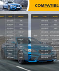 Compatibility chart for OEM Grade Heater Control Valve Water Flow Regulator Fits BMW F01 F02 F10 5 7 Series.