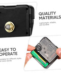 Quartz Clock Movement Replacement Battery Operated DIY Repair Kit showing ABS construction and battery installation features.