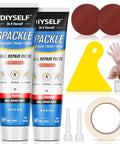 9 Pack Drywall Repair Kit With Putty And White Drywall Mud For Holes Cracks And Gaps All In One Surface Repair System shown