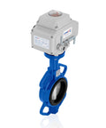 4 Inch DN100 Wafer Butterfly Valve With 110V AC Actuator, Stainless Steel AISI 304 Body, EPDM Seat, GGG40.3, For Water And Air