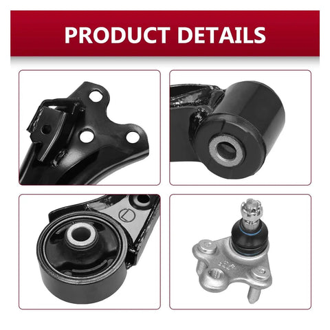 Perfect Oe Direct Replacement Control Arm Suspension Kit For Honda Civic. black steel control arm with pre-installed ball joint and bushings