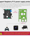 Top Shelf PD Power Expansion Board For Raspberry Pi 5 Compatible With Jetson And RDK Series Portable Charging Hub with voltage regulator.