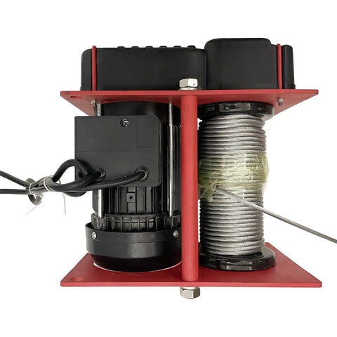 Heavy Duty 1500W Electric Hoist Lifts Up To 800kg With Double Rope Config And Massive 30 Meter Height for construction sites.