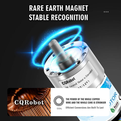 Beefy Metal DC Geared Down Motor With Thirty To One Gear Reduction 37 By Sixty Seven Point Five Millimeter, features rare earth magnet