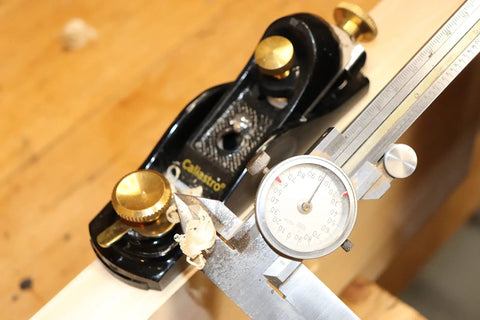 60 1/2 Adjustable Mouth Low Angle Block Plane For Fine Woodworking And Rough Smoothing Pro Grade Build on wooden surface