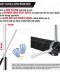 Right Hand Wind Red Cone Garage Door Torsion Spring 0.250 By 2 By 30 Inches With Non Slip Winding Bars And Gloves