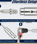 Get Rid Of The Arm Busting Lazy Crank On Your Top Wind Trailer Jack And Switch To This Handy Cordless Drill Adapter setup guide