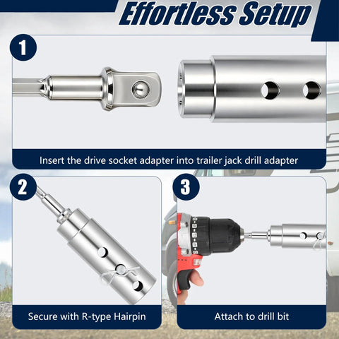 Get Rid Of The Arm Busting Lazy Crank On Your Top Wind Trailer Jack And Switch To This Handy Cordless Drill Adapter setup guide