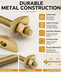 Heavy Duty M8 100mm Countertop Connector Bolts Set With Half Moon Washers And Nuts For Wood To Wood Joints No Wobble Draw Bolt