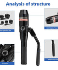 Hydraulic Knockout Punch Kit With 66 Kilonewton Power Pro Grade Six Hole Opening Dies Featuring Rotatable Head 360 Degrees