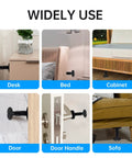 Heavy Duty Headboard Stoppers 4 Pack Large Wall Bumpers For Beds And Sofas Quick Install Noise Reducers used on various furniture surfaces.