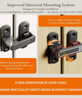 Adjustable 90 To 180 Degree Barn Door Latch Slide Lock With Knob in zinc alloy, shown from front view, installed on wooden door.