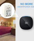 Room setting with Two Pack 24 Volt Transformer 40 VA Plug In With PTC Fuse AC Transformer For Ring Doorbell and thermostat display