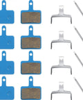 Four Pairs Multi Metal Bike Brake Pads For TRP Tektro Shimano Deore M575 M525 M515 T615 T675 M505 M495 M486