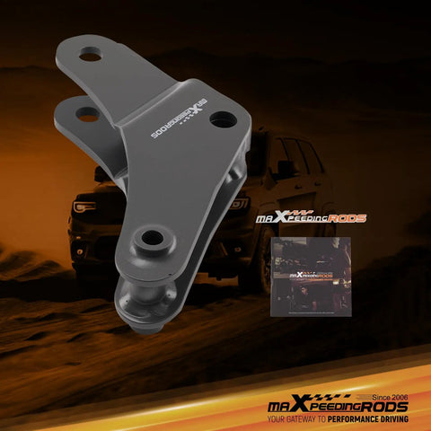 Track Bar Drop Bracket For Dodge Ram 2500 3500 4WD Lifted 2 To 6 Inch 2003 2008 Panhard Bar Relocation Bracket, gray steel