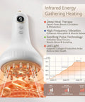 4 In 1 Lymphatic Drainage Massager For Whole Body With Microcurrent Red Light Heat And Vibration Anti Cellulite Fascia Tool with digital display and heating element