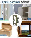 Six Piece Surface Mount Butterfly Hinges Hella Sturdy Solid Iron Build Killer Bronze Vibe for doors and cabinets.