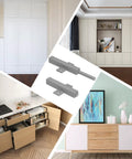 Push To Open Cabinet Latches Set Heavy Duty Magnetic Drawer Release Hardware With Strong Spring Easy Pop Out Touch Latch Gray