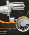 Predator 3500 Watt Inverter Generator Electric Starter Motor Replacement, 12V, shown close-up with model details.